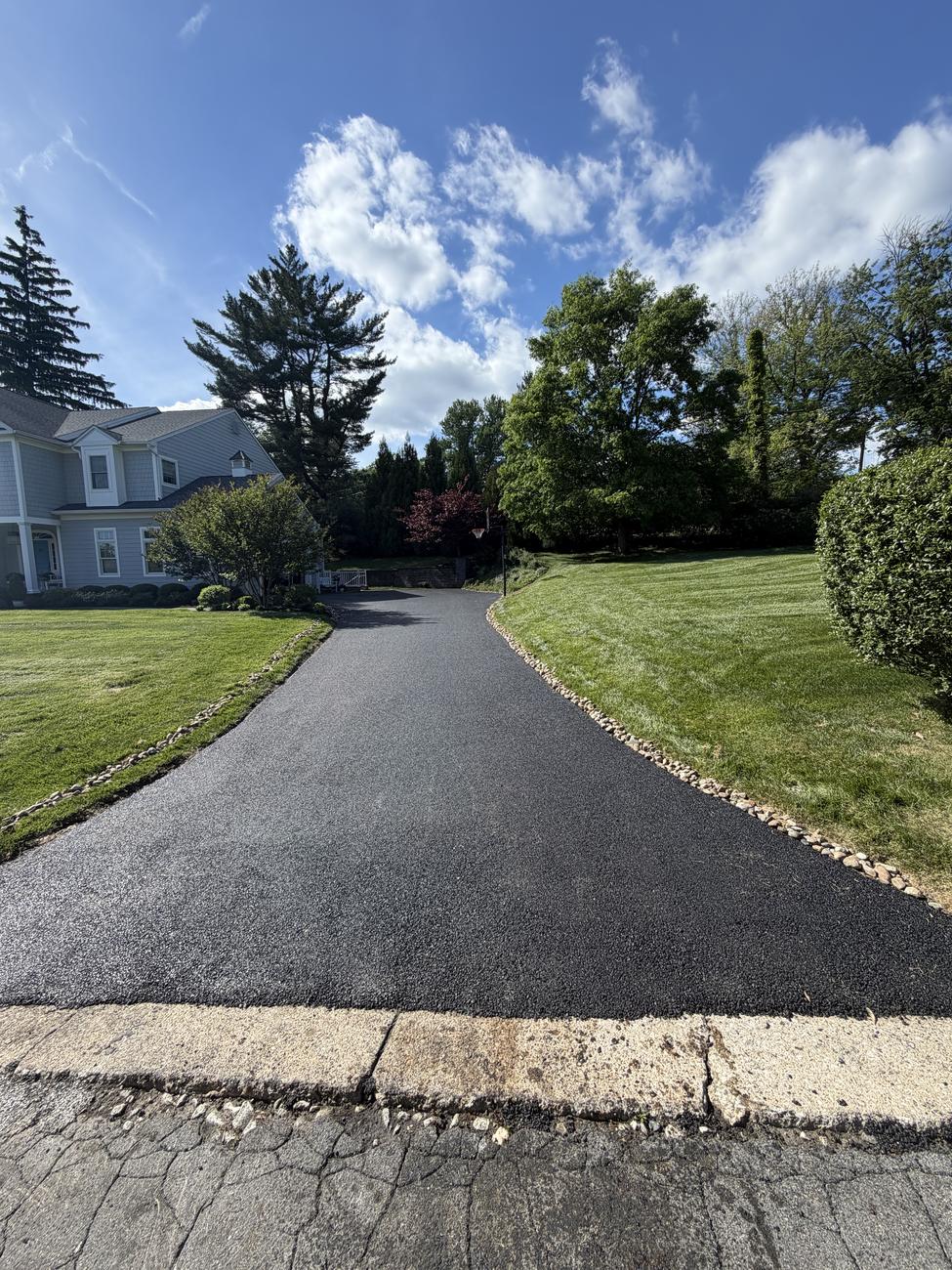 Finished residential driveway, York County